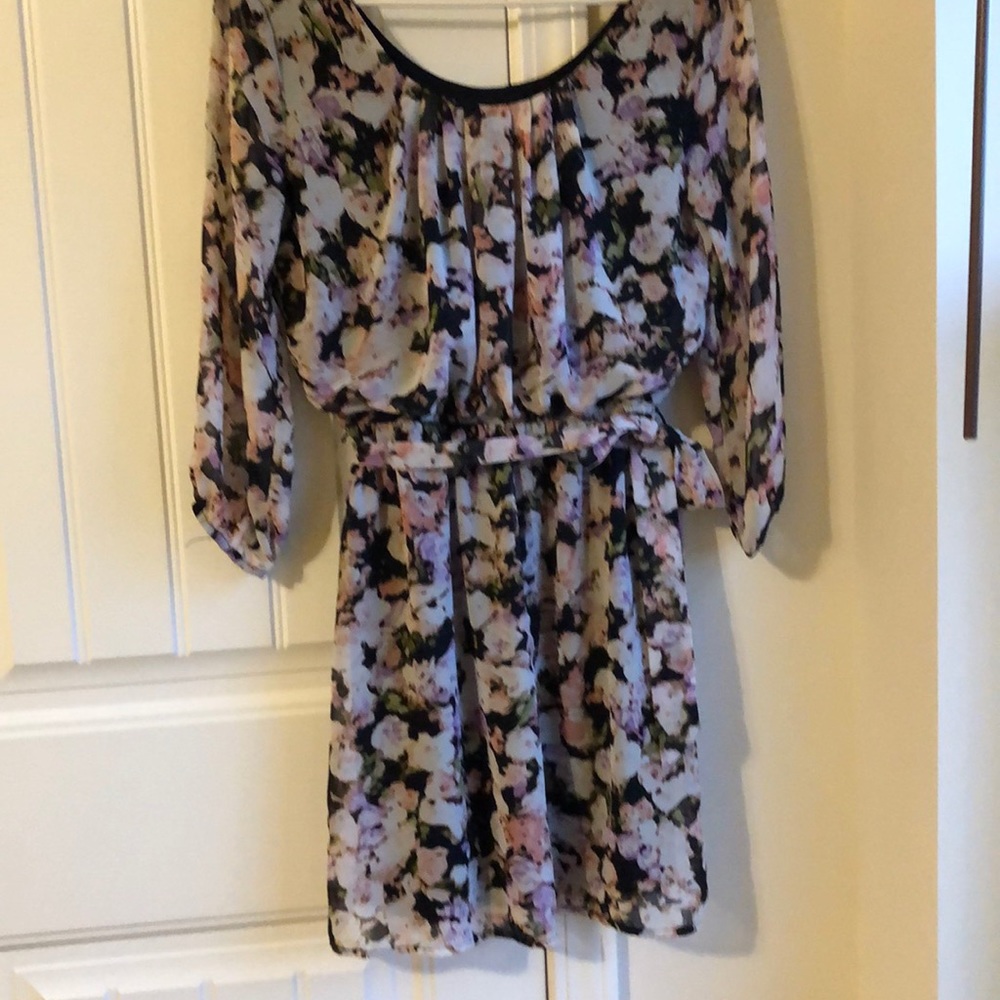 Floral long sleeve dress